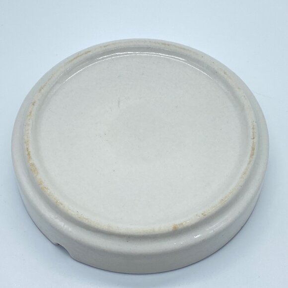 Vtg Otagiri Japan Hand-Painted Ceramic Ashtray Trinket Bowl Floral Brown Blue - Picture 8 of 11